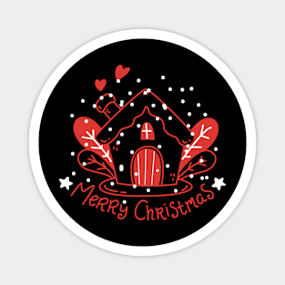 Merry Christmas - Christmas House Magnet